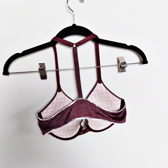 Victoria's Secret Racerback Semi Demi Front Close Bra 32C - Picture 2 of 6
